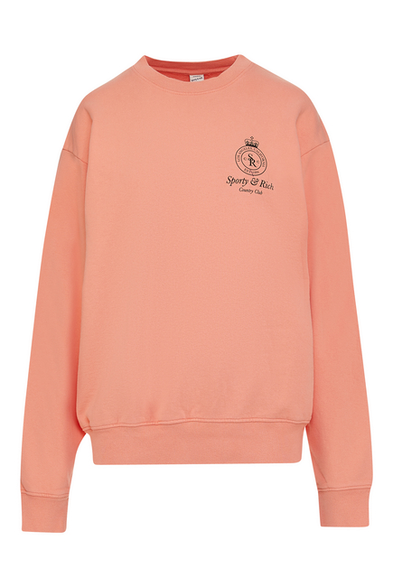 Crown Logo Cotton Sweater